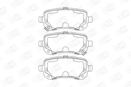 Колодки гальмівні дискові CHAMPION 573299CH