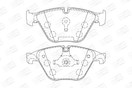 Колодки гальмівні дискові передні BMW 5 (F10, F18) CHAMPION 573305CH