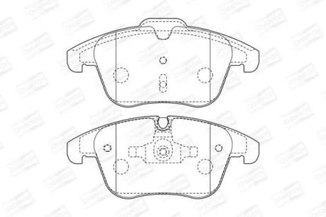 Колодки гальмівні дискові CHAMPION 573311CH