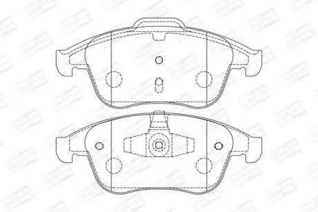 Колодки гальмівні дискові CHAMPION 573316CH