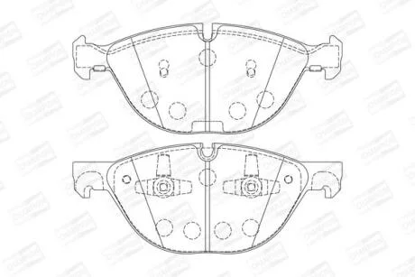 Колодки гальмівні дискові CHAMPION 573317CH
