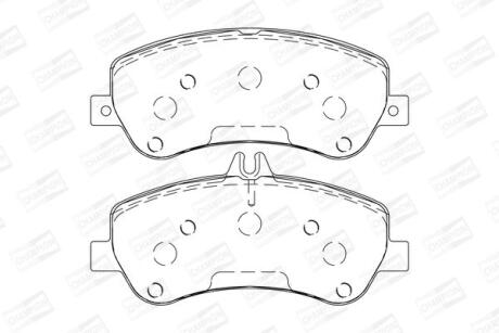 Колодки гальмівні дискові CHAMPION 573321CH
