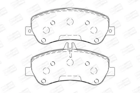 Колодки гальмівні дискові CHAMPION 573321CH