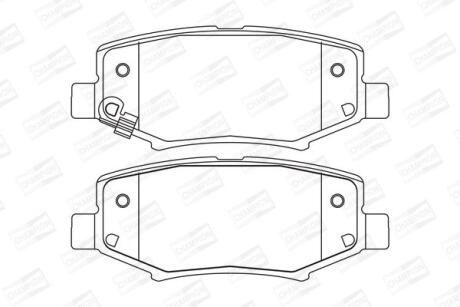 Колодки гальмівні дискові CHAMPION 573323CH