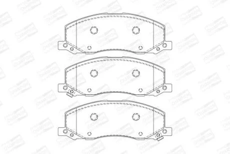 Колодки гальмівні дискові CHAMPION 573326CH