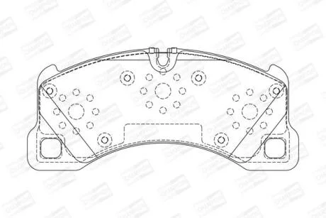 Колодки гальмівні дискові CHAMPION 573329CH
