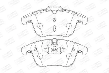 Колодки гальмівні дискові передні JAGUAR XK, S-Type, XJ8 CHAMPION 573336CH