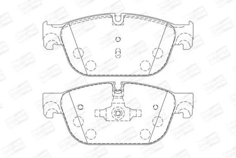 Колодки гальмівні дискові CHAMPION 573338CH