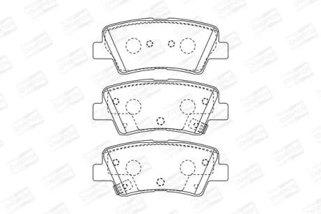 Колодки гальмівні дискові CHAMPION 573369CH