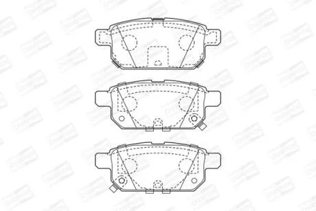 Колодки гальмівні дискові CHAMPION 573384CH