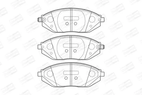Колодки гальмівні дискові CHAMPION 573385CH