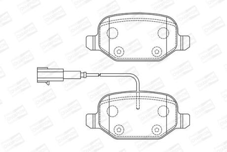 Колодки гальмівні дискові CHAMPION 573396CH