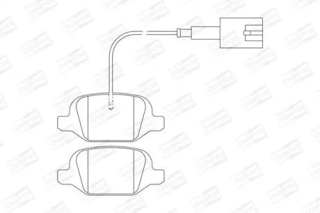 Колодки гальмівні дискові CHAMPION 573400CH