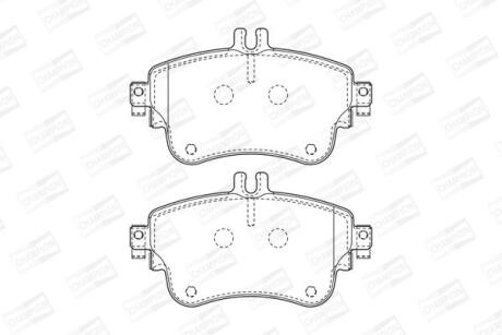 Колодки гальмівні дискові CHAMPION 573402CH