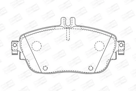 Колодки гальмівні дискові передні Infiniti Q30 (15-)/ MB B-Class (W246), CLA (15-19), GLA-Class (13-19) CHAMPION 573403CH