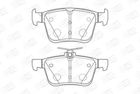Колодки гальмівні дискові задні AUDI A3 (8V1) CHAMPION 573409CH