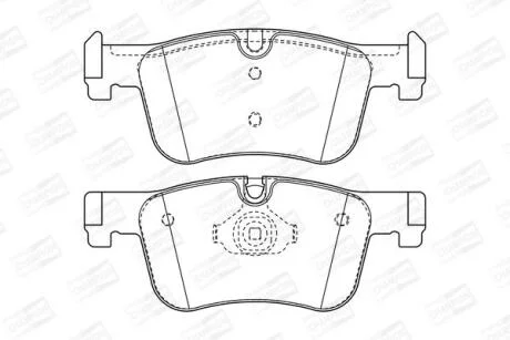 Колодки гальмівні дискові передні BMW 1 (F20) CHAMPION 573419CH