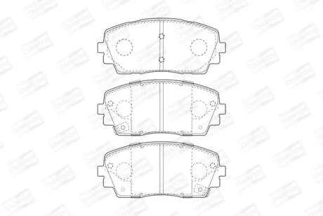 Колодки гальмівні дискові CHAMPION 573420CH