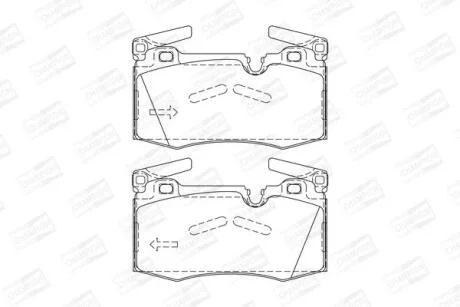 Колодки гальмівні дискові CHAMPION 573423CH
