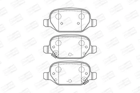 Колодки гальмівні дискові CHAMPION 573427CH