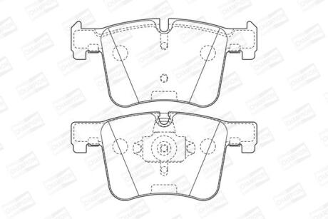 Колодки гальмівні дискові передні BMW X3 20dx, 20ix, 28ix, bis 10/2011/ X3 35ix (F25) (11-) CHAMPION 573432CH