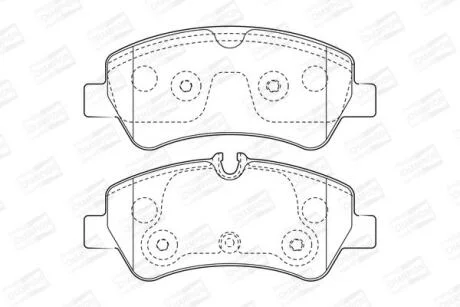 Колодки гальмівні дискові CHAMPION 573434CH