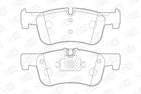 Колодки гальмівні дискові CHAMPION 573437CH
