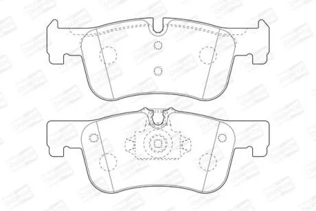 Колодки гальмівні дискові CHAMPION 573437CH