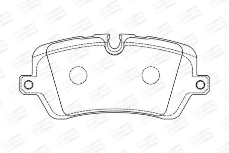 Колодки гальмівні дискові задні Land Rover Range Rover Sport II, Range Rover IV, Discovery V CHAMPION 573439CH