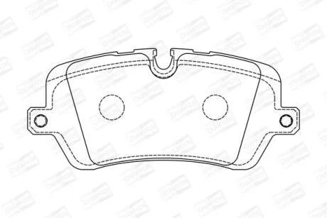 Колодки гальмівні дискові задні Land Rover Range Rover Sport II, Range Rover IV, Discovery V CHAMPION 573439CH