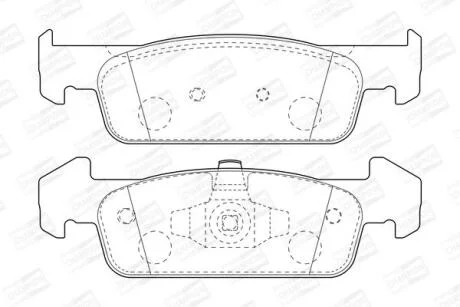 Колодки гальмівні дискові CHAMPION 573441CH