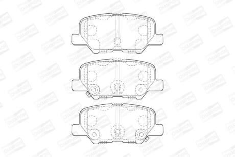 Колодки гальмівні дискові задні Citroen C4 AIRCROSS 10-|MAZDA 6 Estate (GJ, GL) 12- CHAMPION 573442CH