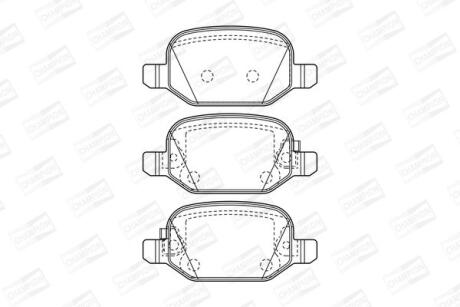 Колодки гальмівні дискові CHAMPION 573445CH