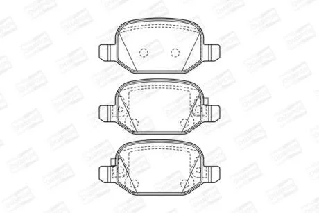 Колодки гальмівні дискові CHAMPION 573445CH