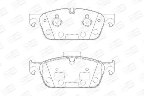 Колодки гальмівні дискові CHAMPION 573448CH