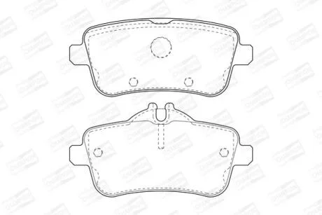 Колодки гальмівні дискові задні MB GL-CLASS (X166) CHAMPION 573465CH