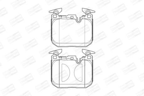 Колодки гальмівні дискові CHAMPION 573602CH