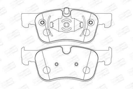 Колодки тормозные дисковые передние Citroen Berlingo (18-), C4 Picasso (13-)/ Op CHAMPION 573604CH