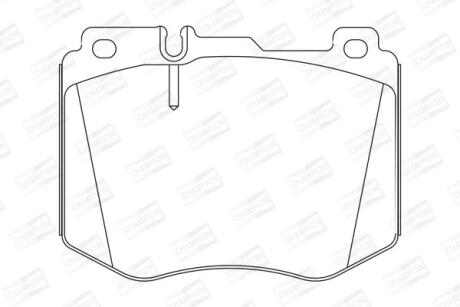 Колодки гальмівні дискові CHAMPION 573608CH