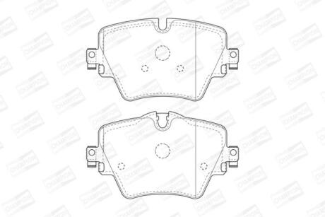 Колодки тормозные дисковые передние BMW 1 (F40), 3 (G20,G80), 5 (G30,F90), X3 (G CHAMPION 573612CH