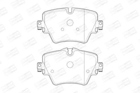 Колодки тормозные дисковые передние BMW 1 (F40), 3 (G20,G80), 5 (G30,F90), X3 (G CHAMPION 573612CH