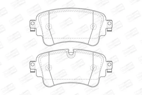 Колодки гальмівні дискові CHAMPION 573629CH