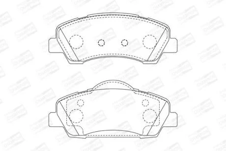 Колодки гальмівні дискові CHAMPION 573630CH