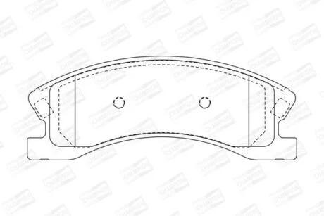 Колодки гальмівні дискові передні Jeep Grand Cherokee II CHAMPION 573636CH