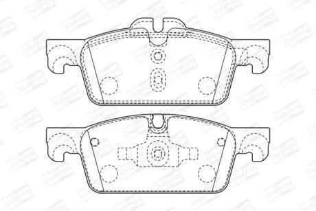 Колодки гальмівні дискові передні Peugeot 508 I CHAMPION 573647CH