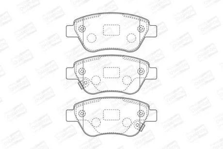 Колодки гальмівні дискові CHAMPION 573652CH