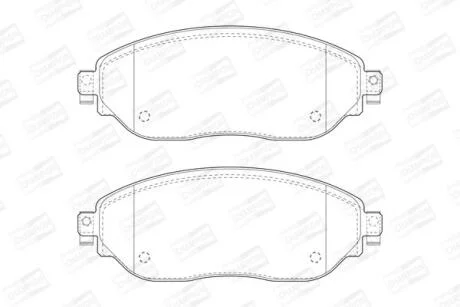 Колодки гальмівні дискові передні Renault Trafic III/ Opel Vivaro (15-) CHAMPION 573656CH