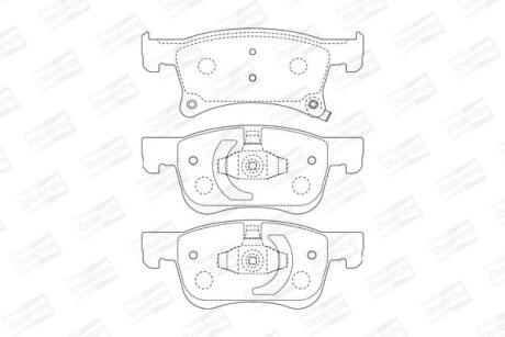 Колодки гальмівні дискові CHAMPION 573657CH