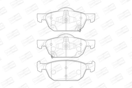 Колодки гальмівні дискові CHAMPION 573670CH