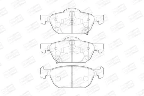 Колодки гальмівні дискові CHAMPION 573670CH